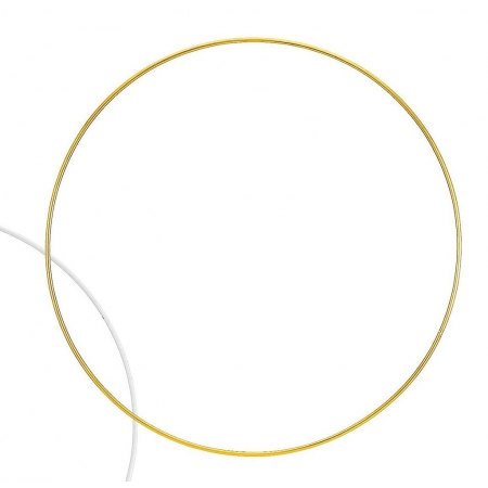 Μεταλλικό Διακοσμητικό Χρυσό Στεφάνι 40cm - ΚΩΔ:M3462-XRY-AD