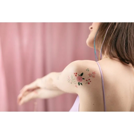 Προσωρινά Τατουάζ Πολύχρωμα Λουλούδια - ΚΩΔ:TAT8-BB