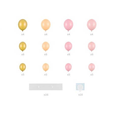 Σετ Κατασκευής Μπαλονιών - Καρδιά Ροζ & Χρυσό - ΚΩΔ:GBS1-BB