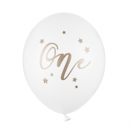Latex μπαλόνι λευκό - One 30cm - ΚΩΔ:SB14P-307-008-BB