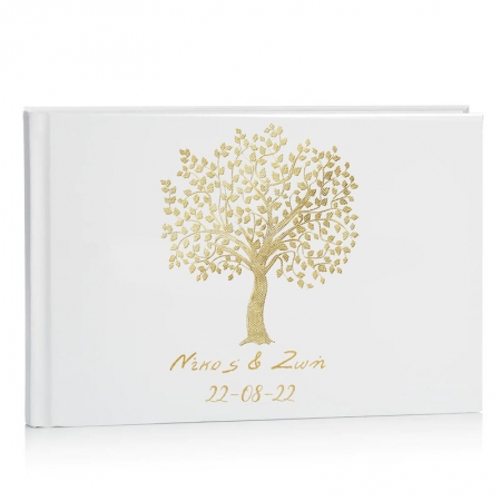 Βιβλίο ευχών γάμου - δέντρο ζωής 27X21cm - ΚΩΔ:D15010-94-BB
