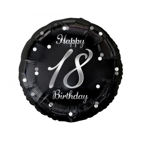 Μπαλόνι foil 45cm γενεθλίων 18th Birthday - ΚΩΔ:FG-O18S-BB