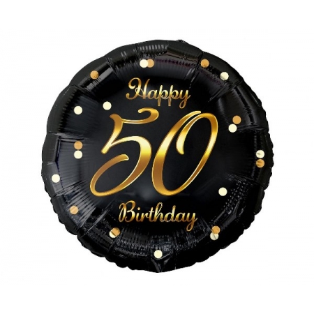 Μπαλόνι foil 45cm γενεθλίων 50th birthday - ΚΩΔ:FG-O50Z-BB