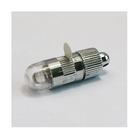 LED λευκό φωτάκι ψείρα με μπαταρία 3cm - ΚΩΔ:535B690-BB