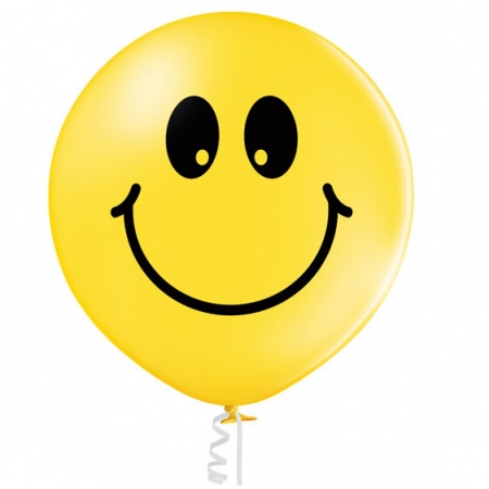 Μπαλόνι latex 60cm χαμογελαστή φατσούλα - ΚΩΔ:5000344-BB