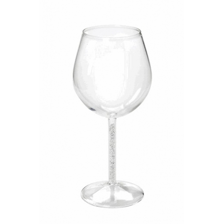Ποτήρι κρασιού με στρας εσωτερικά στο πόδι - ΚΩΔ:LOR505-G