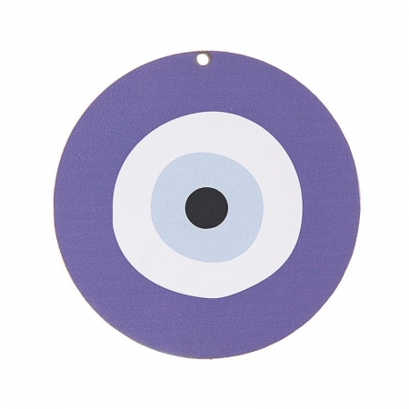 Ξύλινο διακοσμητικό με μάτι 7cm - ΚΩΔ:NB181-NU