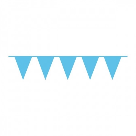 Τριγωνικά σημαιάκια μπλε Καραϊβικής 10m - ΚΩΔ:9903788-BB