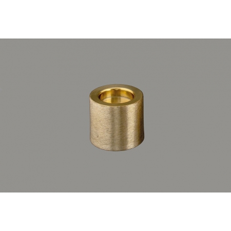 Κηροπήγιο μεταλλικό ματ χρυσό 12.5X11.5cm - ΚΩΔ:BG10790-VI