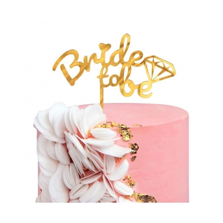 Topper τούρτας Bride to be 16X15cm - ΚΩΔ:PF-DABB-BB