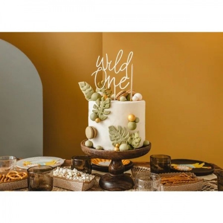 Ξύλινο topper τούρτας Wild One 22cm - ΚΩΔ:KPT60-100-BB