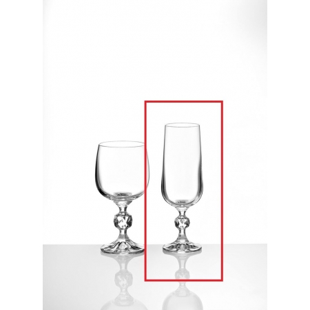 Γυάλινο ποτήρι βοημίας σαμπάνιας 17cm - ΚΩΔ:145-114-MPU