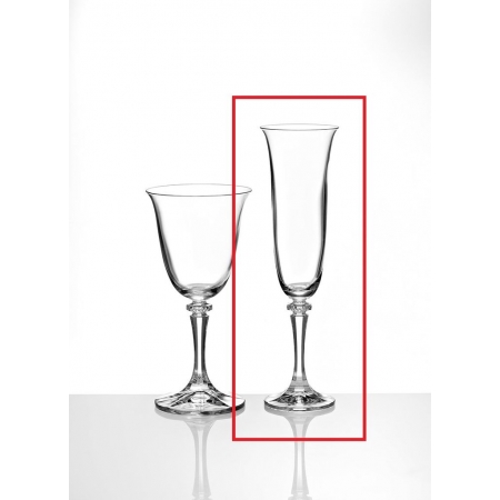 Γυάλινο ποτήρι βοημίας σαμπάνιας kleopatra 175ml 23cm - ΚΩΔ:145-135-MPU