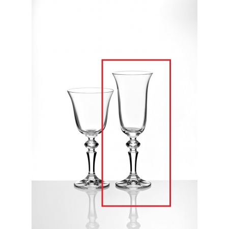 Γυάλινο ποτήρι βοημίας σαμπάνιας laura 150ml 21cm - ΚΩΔ:145-164-MPU