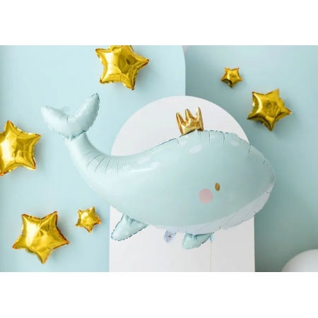 Μπαλόνι foil 93X60cm φάλαινα με κορώνα - ΚΩΔ:FB185-BB