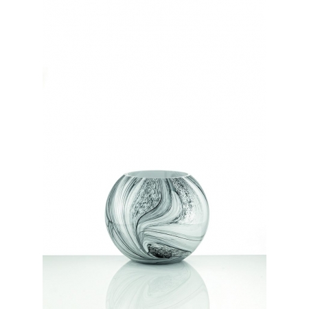 Γυάλινο βάζο marble 20X16cm - ΚΩΔ:402-7139-MPU