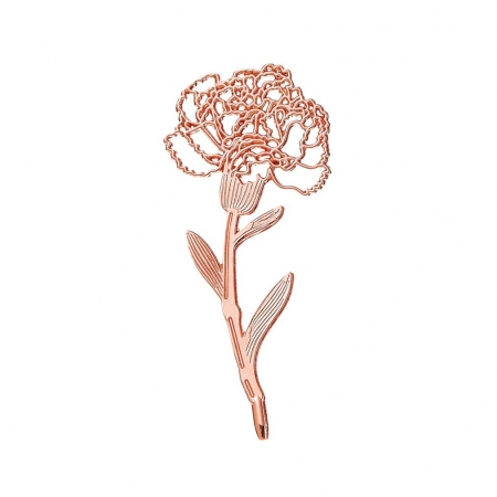 Μεταλλικό ροζ χρυσό τριαντάφυλλο 3X7.5cm - ΚΩΔ:M11485RX-AD