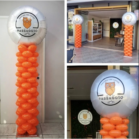 Αδιάβροχο longlife μπαλόνι πορτοκαλί για γιρλάντα 45cm - ΚΩΔ:207FF07-BB