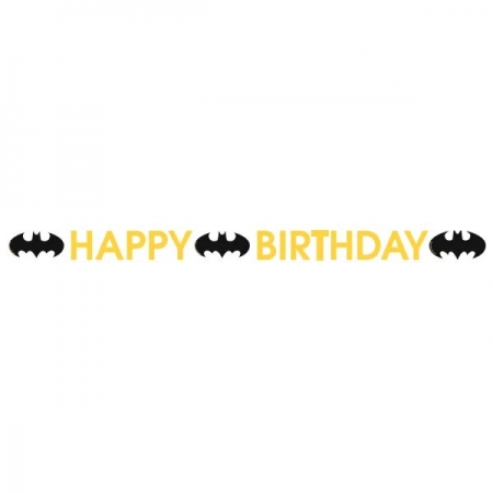Γιρλάντα happy birthday Batman 180cm - ΚΩΔ:9915094-BB