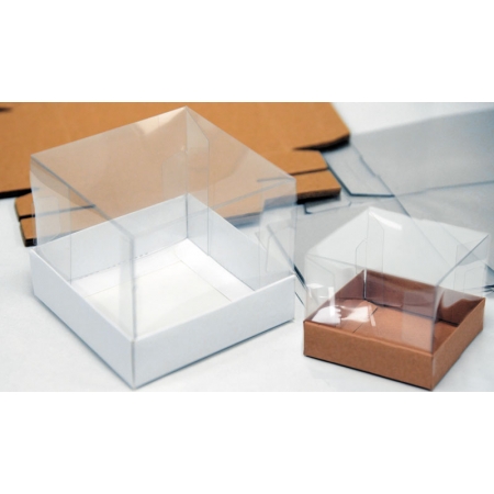 Χάρτινο κουτί με ψηλό καπάκι ζελατίνα 9X7cm - ΚΩΔ:506244