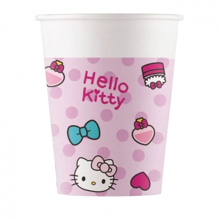 Χάρτινο ποτήρι Hello Kitty 200ml - ΚΩΔ:94700-BB