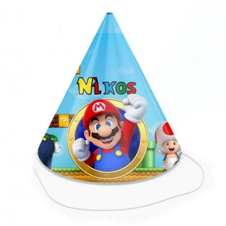 Καπελο Παρτυ Super Mario - ΚΩΔ:P259111-60-Bb