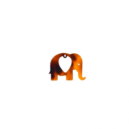 Πλέξι Ακρυλικό Μοτίφ Ελέφαντας 65x50mm - Καφέ Ανοιχτό Ταρταρούγα - ΚΩΔ:71481155.174-NG