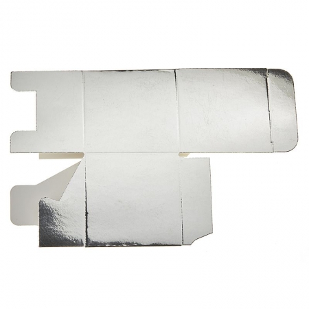 Χάρτινο κουτάκι ασημί 6X6cm - ΚΩΔ:RT113-2-NU