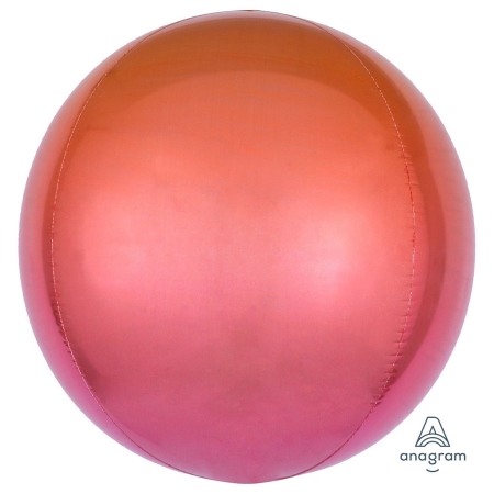 Μπαλονι Foil 16"(40Cm) Ορβζ Ombre Κοκκινο – ΚΩΔ.:539847-Bb