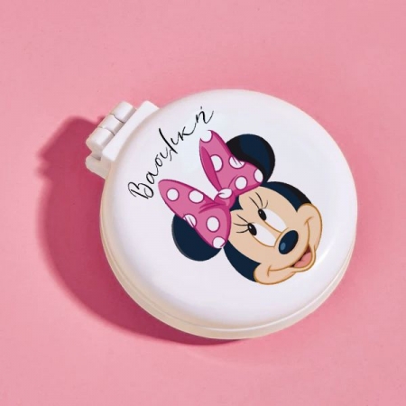 Καθρεφτάκι με χτενάκι - Minnie Mouse με όνομα 6.5cm - ΚΩΔ:2092303-5-BB