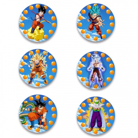 Ξύλινες κονκάρδες Dragon Ball 5cm - ΚΩΔ:P25964-167-BB