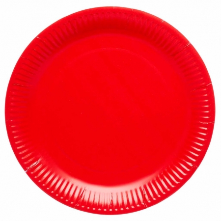 Χάρτινο πιάτο κόκκινο fiesta 23cm - ΚΩΔ:9915400-203-BB