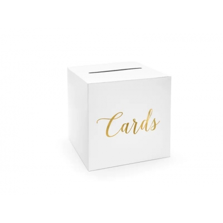 Λευκό κουτί γάμου για κάρτες 24X24X24cm - ΚΩΔ:PUDTM6-019ME-BB