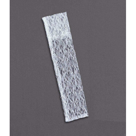 Θήκη για λαμπάδα λευκή δαντέλα 9X35cm - ΚΩΔ:M9146-35-AD