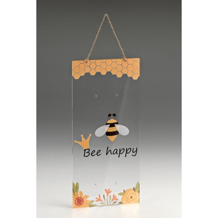 Plexiglass πλάτη με μέλισσα για λαμπάδα 15X33cm - ΚΩΔ:M10678-AD