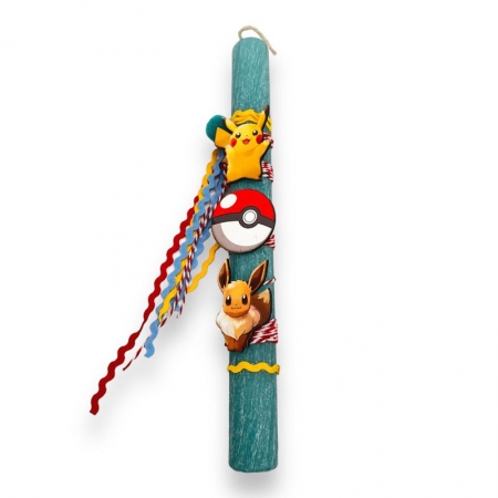 Πασχαλινή λαμπάδα αρωματική Pokemon 25cm - ΚΩΔ:LAM10-10-BB