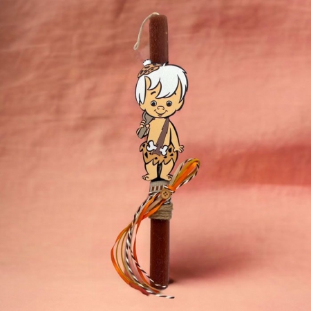 Πασχαλινή λαμπάδα Flintstones - Μπαμ Μπαμ 30cm - ΚΩΔ:LAM01-BB