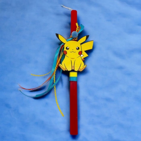 Πασχαλινή λαμπάδα Πίκατσου - Pokemon 38cm - ΚΩΔ:LAM02-33-BB