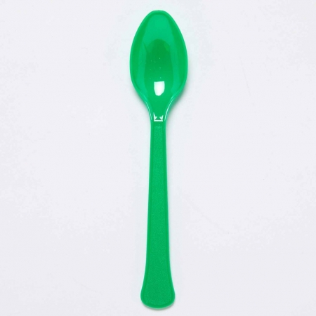 Κουταλάκια πράσινα evergreen επαναχρησιμοποιούμενα πλαστικά - ΚΩΔ:9915409-208-BB