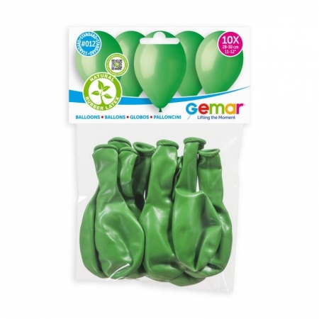 Μπαλόνια latex 13cm πράσινα - ΚΩΔ:1360512-10-BB
