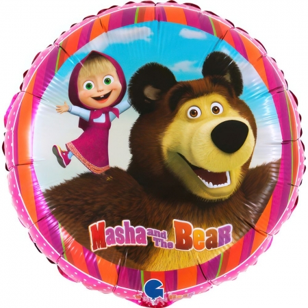 Μπαλόνι foil 45cm Μάσα κι ο Αρκούδος - ΚΩΔ:227L18023-BB