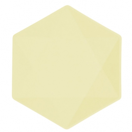 Πιάτο εξάγωνο Vert Décor κίτρινο 20.8X18.1cm - ΚΩΔ:9918239-BB
