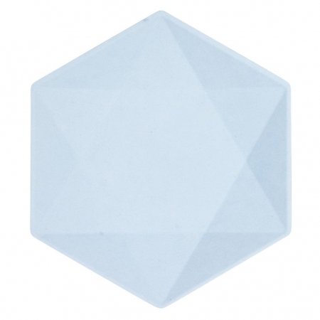 Πιάτο εξάγωνο Vert Décor γαλάζιο 20.8X18.1cm - ΚΩΔ:9918242-BB