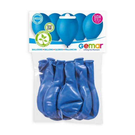 Μπαλόνια latex 28cm μπλε - ΚΩΔ:1360910-10-BB