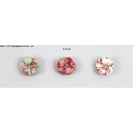 Λουλουδια Υφασματινα 3cm - ΚΩΔ:4485-Mc