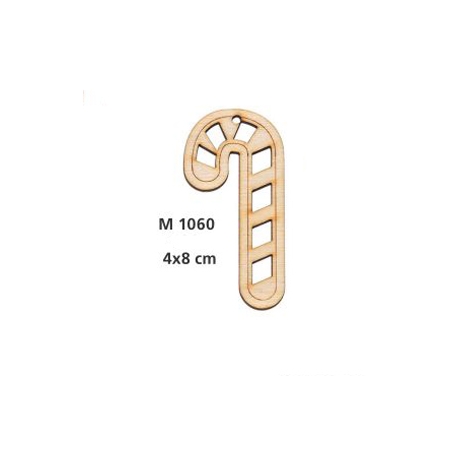 Γουρι Ξυλινο Μπαστουνι Διατρητο Μικρο - ΚΩΔ:M1060-Ad