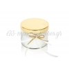 Κερι Αρωματικο Jasmine Σε Γυαλινο Βαζακι Με Χρυσο Καπακι - ΚΩΔ:00504-Sop