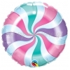 Μπαλόνι Foil 18 (45cm) Candy Lollypop Pastel Swirl - ΚΩΔ:19852-BB
