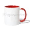 Κούπα για Ζευγάρι Αγγελουδάκια με Κόκκινο Εσωτερικό και Χερούλι 350ml - ΚΩΔ:D22K-17-BB