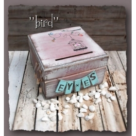 Κουτι Ευχων Με Πουλακι Bird- ΚΩΔ: Bird-Box-Bm